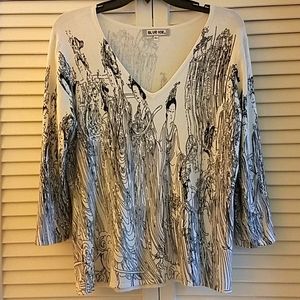 BLUE ICE Japanese graphic sweater